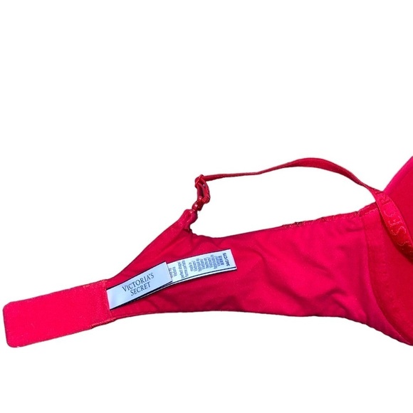 Victoria's Secret Body By Victoria Perfect Shape Hot Pink Push Up Bra 34C - Picture 5 of 6